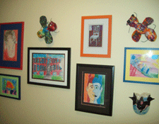Kids Art Wall Picture hanging